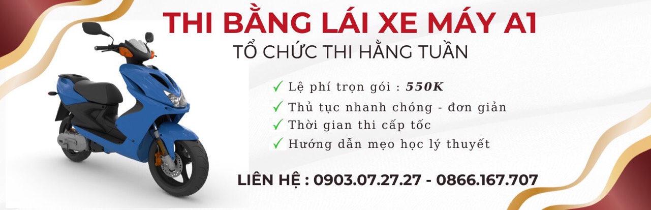 Mẹo thi bằng lái xe máy A1